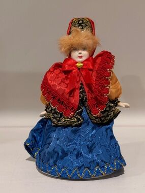 Russian Folk Art Doll Porcelain Hands & Face